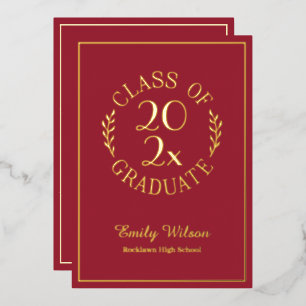 Class Of 2026 Graduation Party Maroon and Gold