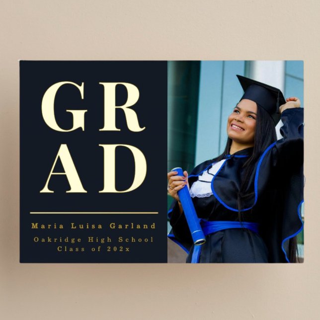 Class of 2026 graduation photo announcement card  (Creator Uploaded)