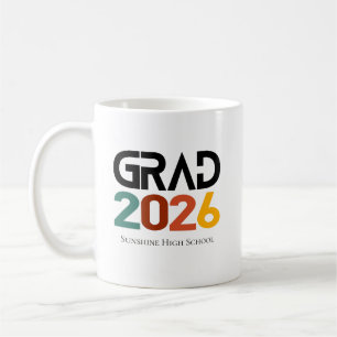 Class of 2026 Graduation Retro Vintage Minimalist Coffee Mug