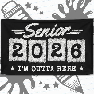Class of 2026 Graduation Retro Vintage Senior 2026 Banner