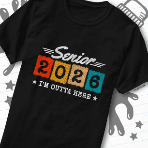 Class of 2026 Graduation Retro Vintage Senior 2026 T-Shirt