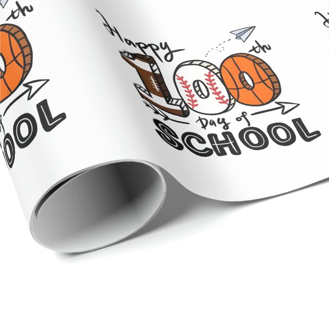 Class of 2026 Graduation School Baseball  Wrapping Paper (Roll Corner)