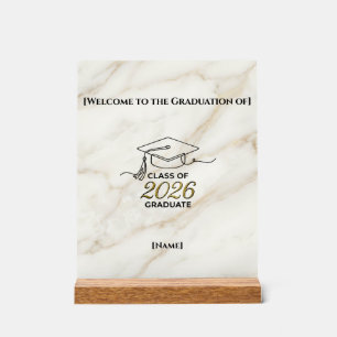 Class of 2026 Graduation / Señal de Mesa  Acrylic Sign