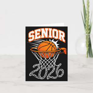 Class of 2026 graduation senior 26 basketball card