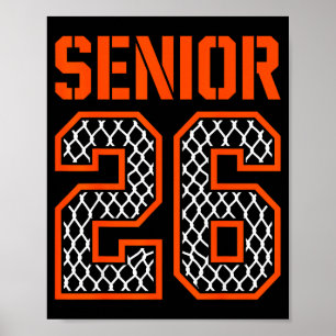 Class of 2026 graduation senior 26 basketball poster