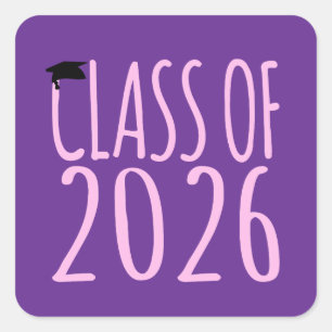 Class of 2026 Graduation  Square Sticker