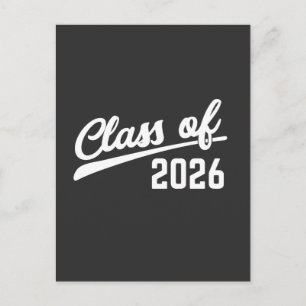 Class Of 2026 Graduation Year 2026 School Holiday Postcard
