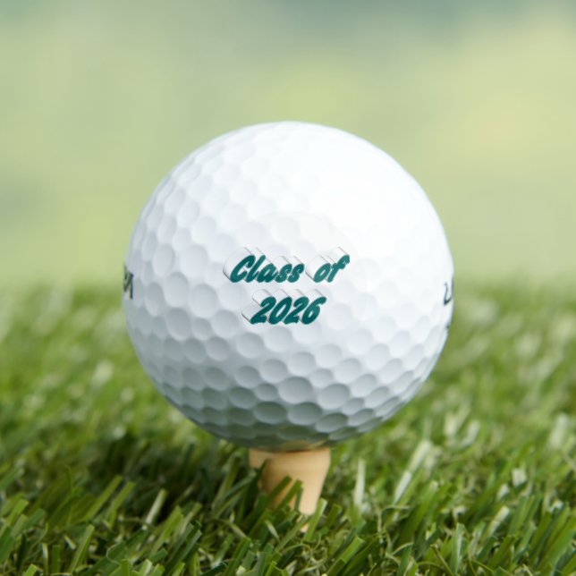 Class of 2026 green typography  graduation  golf balls (Insitu Tee)