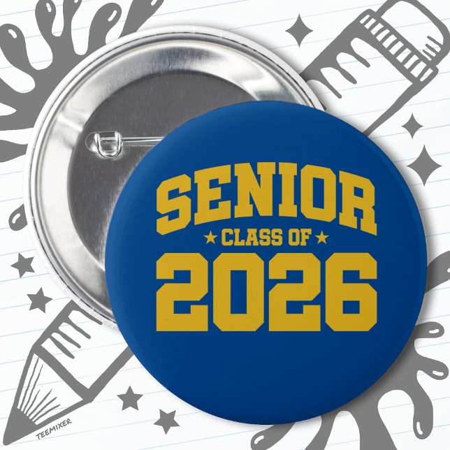 Class of 2026 High School Graduation Senior 2026 6 Cm Round Badge (Creator Uploaded)