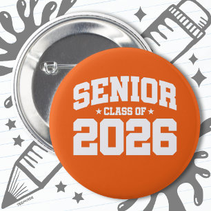 Class of 2026 High School Graduation Senior 2026 6 Cm Round Badge