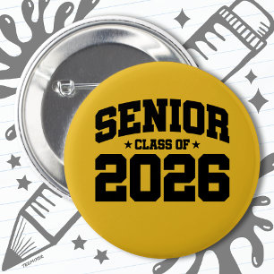 Class of 2026 High School Graduation Senior 2026 6 Cm Round Badge