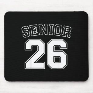 Class of 2026 high school senior 2026 on back mouse pad