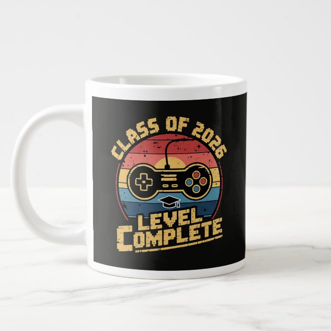 Class Of 2026 Level Complete Large Coffee Mug (Left)