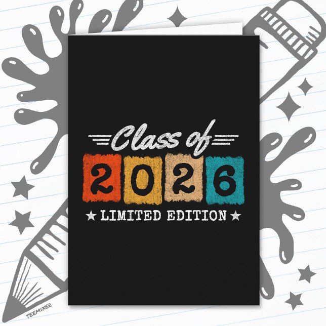 Class of 2026 Limited Edition Vintage Graduation Card (Creator Uploaded)
