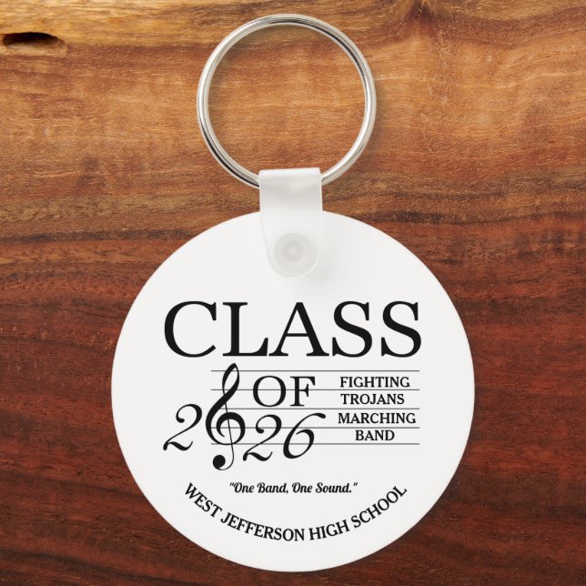 Class of 2026 Marching Band Keychain (Front)