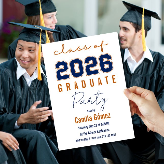 Class of 2026 Minimalist Graduation Party Invitation (Creator Uploaded)
