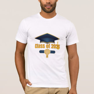 Class of 2026 – Modern Graduation Typography T-Shirt