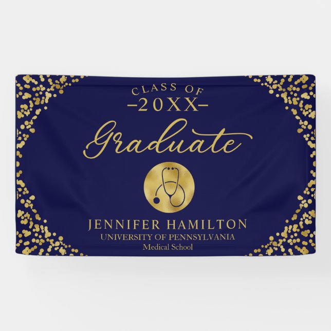 Class of 2026 Nursing School RN BSN Grad Banner (Horizontal)