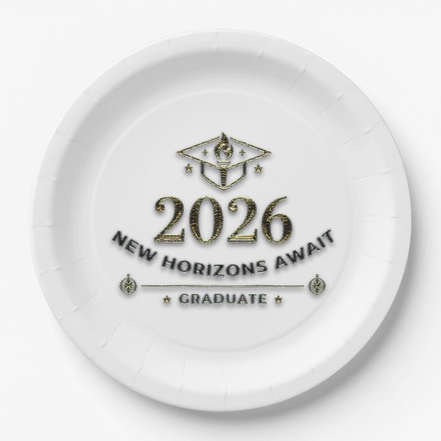 Class of 2026 Paper Plates / Platos Desechables (Front)