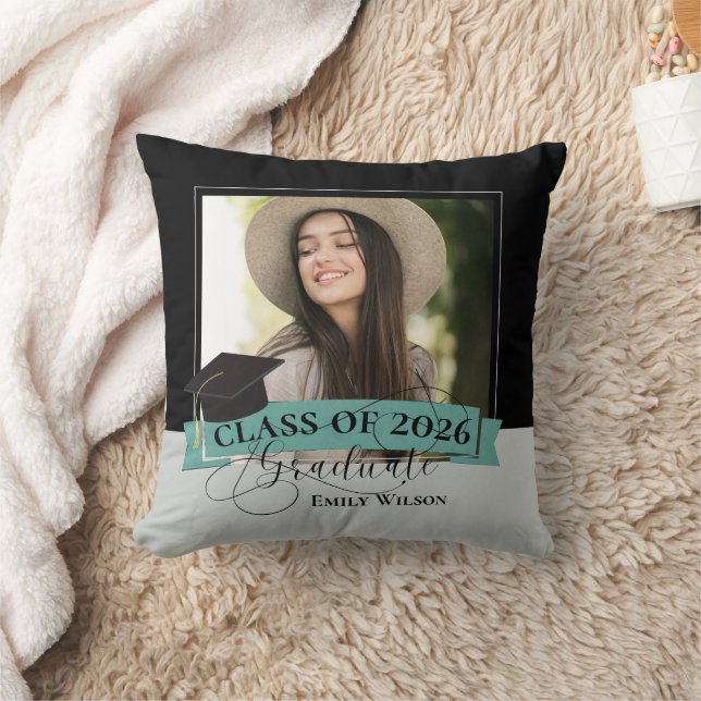 Class of 2026 Personalised Graduation Photo Cushion (Blanket)