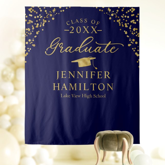 Class of 2026 Photo Booth Banner Tapestry (Creator Uploaded)