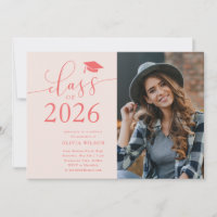 Class of 2026 Pink Graduation Party Photo 