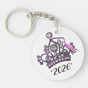  “Class of 2026” Princess Tiara Key Ring