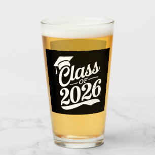Class Of 2026 Proud Graduate Graduation Glass