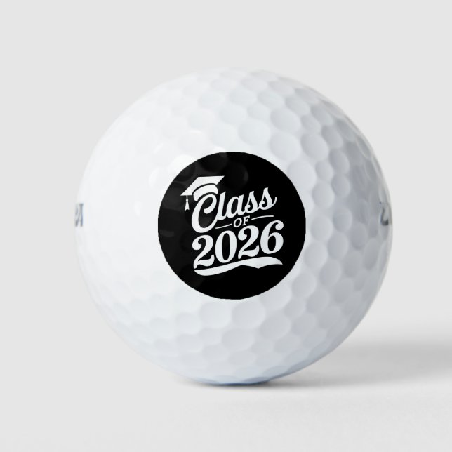 Class Of 2026 Proud Graduate Graduation Golf Balls (Front)