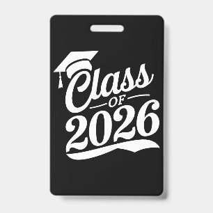Class Of 2026 Proud Graduate Graduation ID Badge