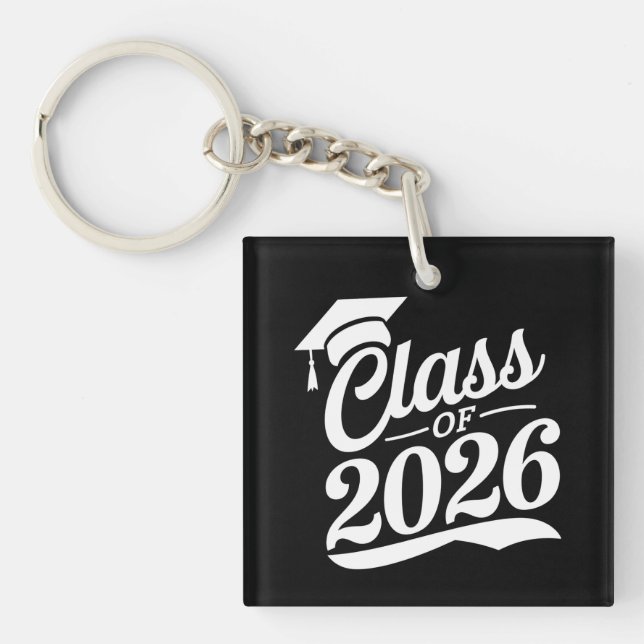 Class Of 2026 Proud Graduate Graduation Key Ring (Front)