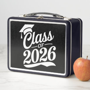 Class Of 2026 Proud Graduate Graduation Metal Lunch Box