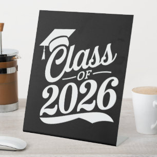 Class Of 2026 Proud Graduate Graduation Pedestal Sign
