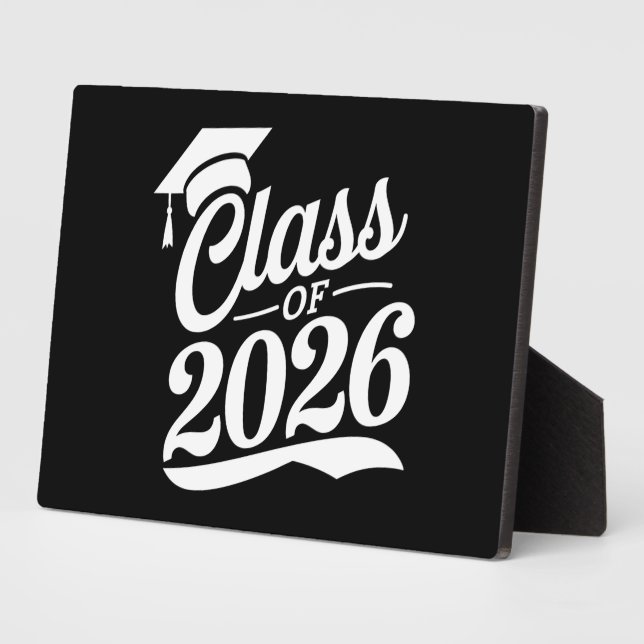 Class Of 2026 Proud Graduate Graduation Plaque (Side)