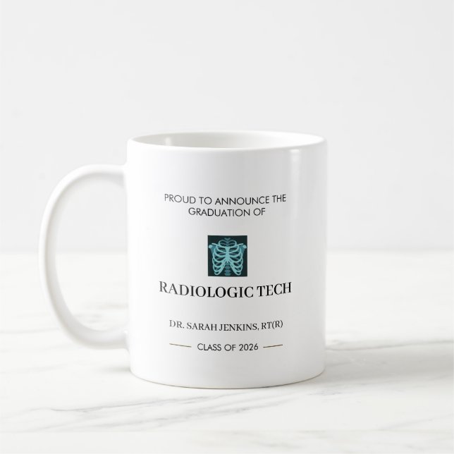 Class of 2026 Radiologic Tech RT(R) Graduation  Coffee Mug (Left)