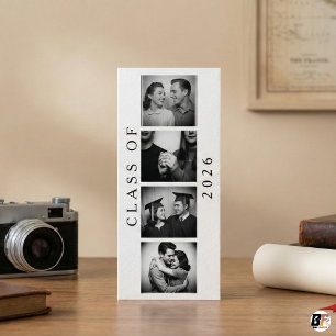 Class of 2026 Retro Photo Booth Strip Graduation Rack Card