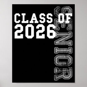 Class of 2026 senior 2026 graduation 2025 student poster