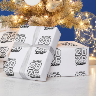 Class Of 2026 Senior 26 Graduation Graduate Wrapping Paper
