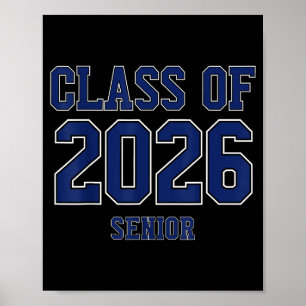 Class of 2026 senior graduation high school colleg poster