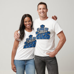 Class of 2026 Senior Pride Typography T-Shirt
