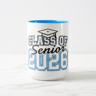 Class of 2026 Senior Pride Typography  Two-Tone Coffee Mug