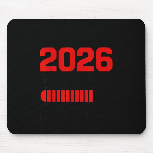 Class of 2026 senior year loading graduation mouse pad (Front)