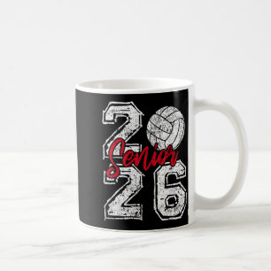 Class of 2026 volleyball senior 2026 graduation coffee mug