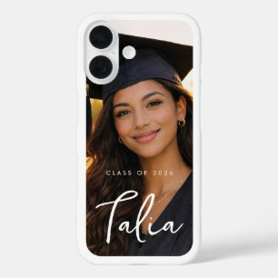 CLASS OF 2026     WHITE FRAME phone case with name