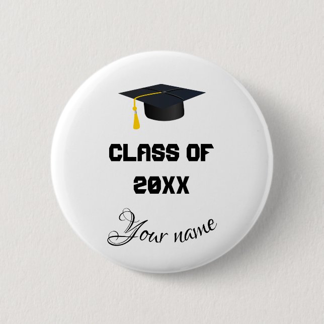 class of 2027 6 cm round badge (Front)