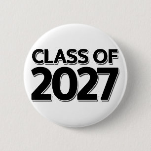 Class of 2027 6 cm round badge