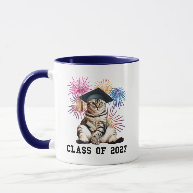 Class of 2027 Cat Lover Mug (Left)