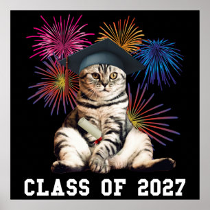 Class of 2027 Cat Lover Poster