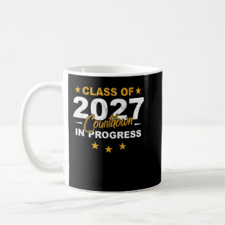 Class of 2027 Countdown Funny Graduate First Day S Coffee Mug