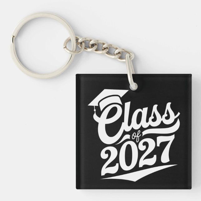 Class Of 2027 Graduation Graduate Key Ring (Front)